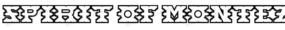 Spirit of Montezuma Five字体转换